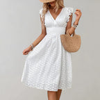 Marlowe | Women's Eyelet Midi Sundress