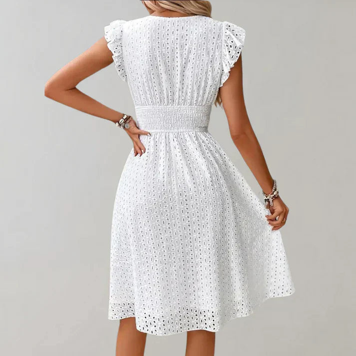 Marlowe | Women's Eyelet Midi Sundress