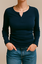 Priya | Women's Casual Henley Shirt