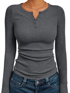 Priya | Women's Casual Henley Shirt
