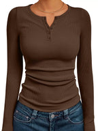 Priya | Women's Casual Henley Shirt