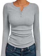 Priya | Women's Casual Henley Shirt