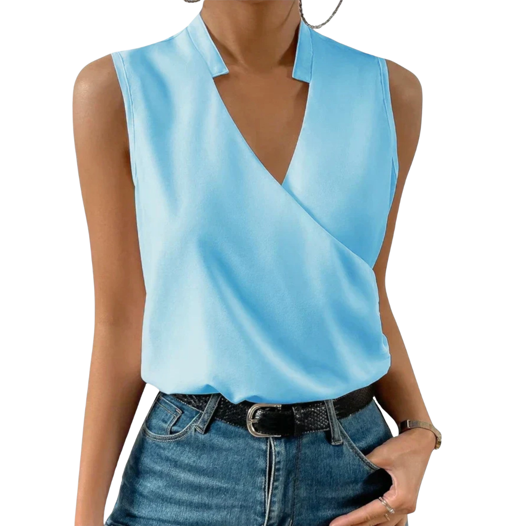 Priya | Women's Floral Print Sleeveless Blouse