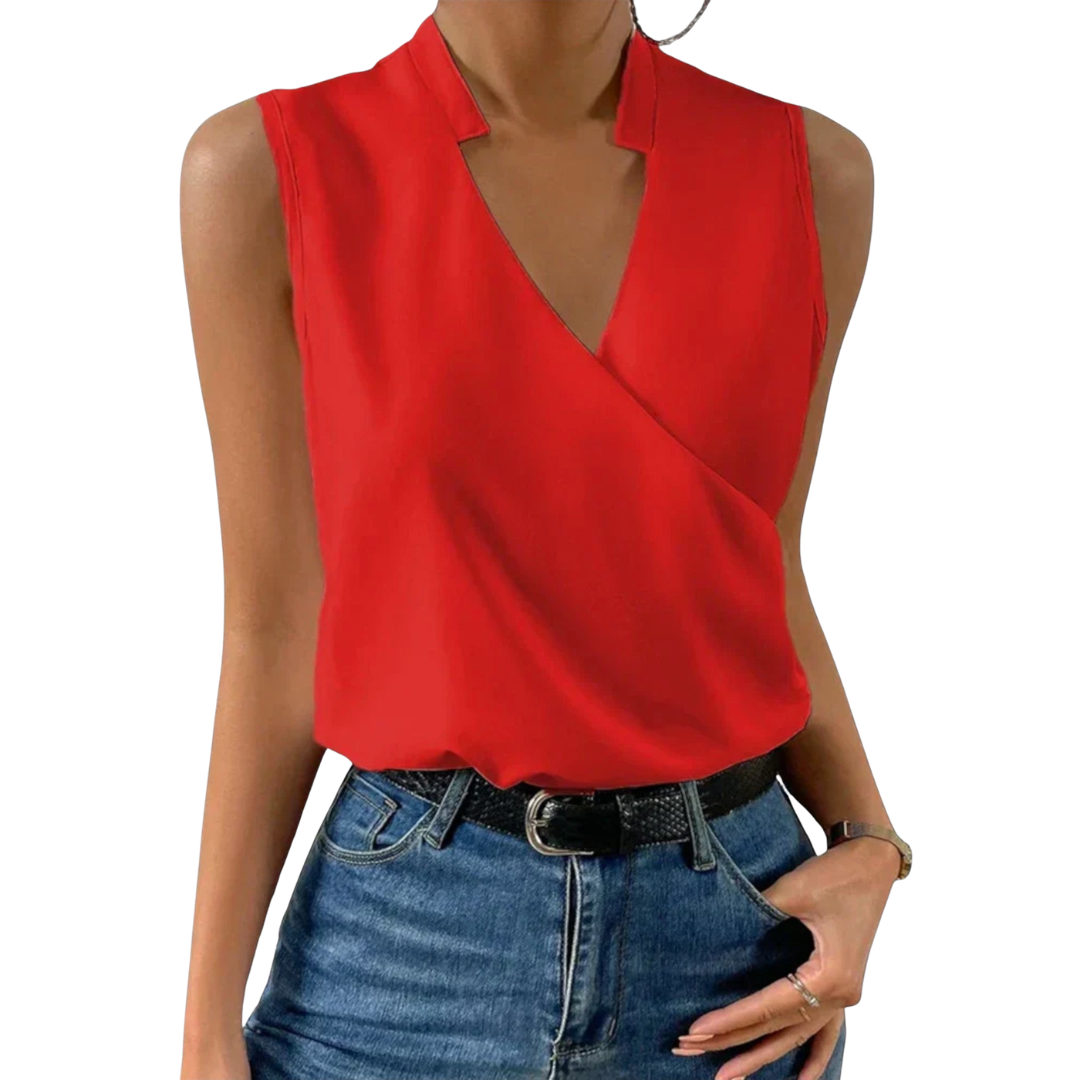 Priya | Women's Floral Print Sleeveless Blouse