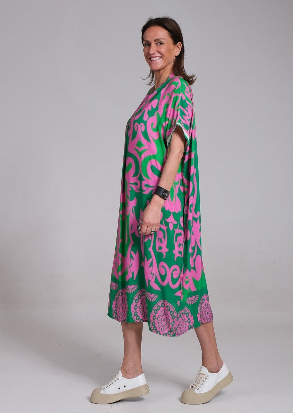 Remi | Women's Floral Midi Dress with Relaxed Fit