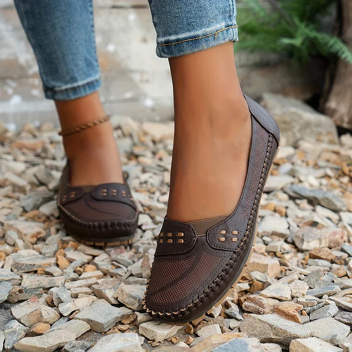Rhea | Women's Casual Slip On Moccasin Shoes