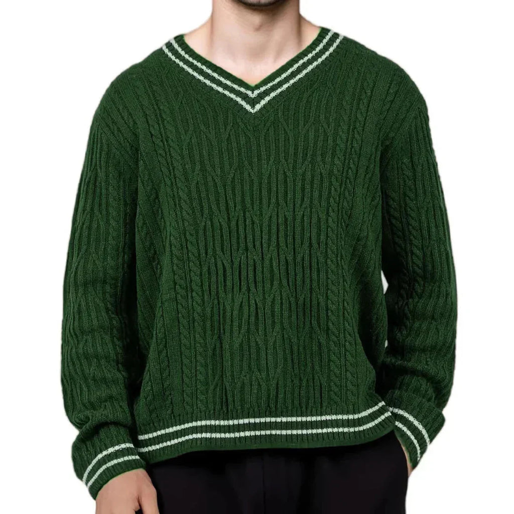 Rowan - Men's Classic Cable Knit Sweatshirt
