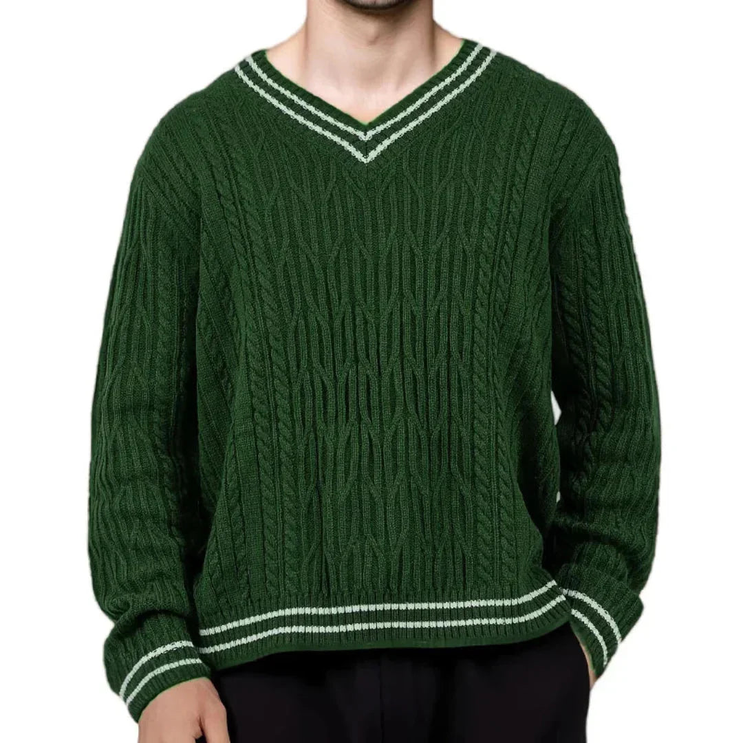 Rowan - Men's Classic Cable Knit Sweatshirt