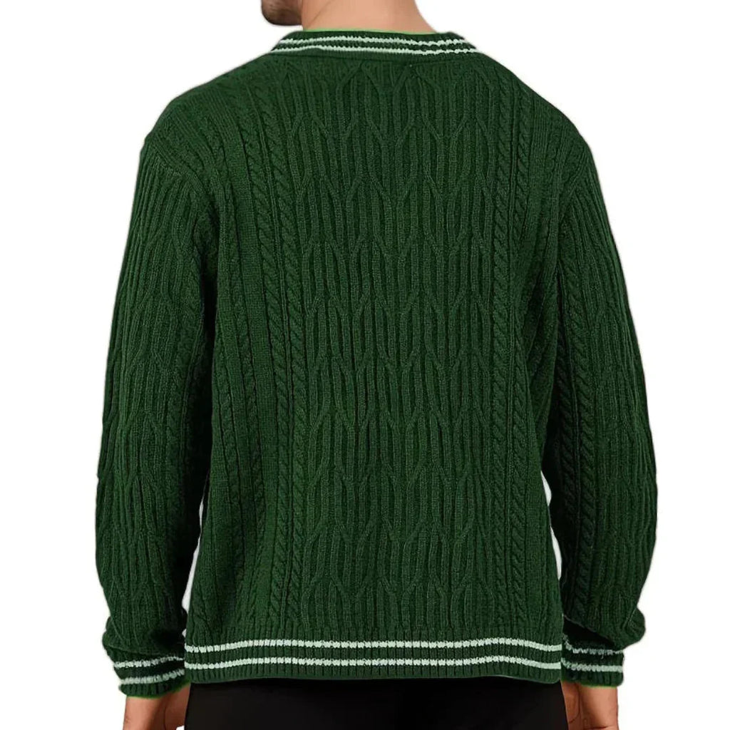 Rowan - Men's Classic Cable Knit Sweatshirt