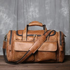 Rowan - Men's Classic Faux Leather Duffle Bag