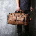 Rowan - Men's Classic Faux Leather Duffle Bag
