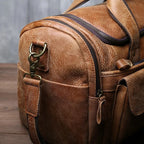 Rowan - Men's Classic Faux Leather Duffle Bag