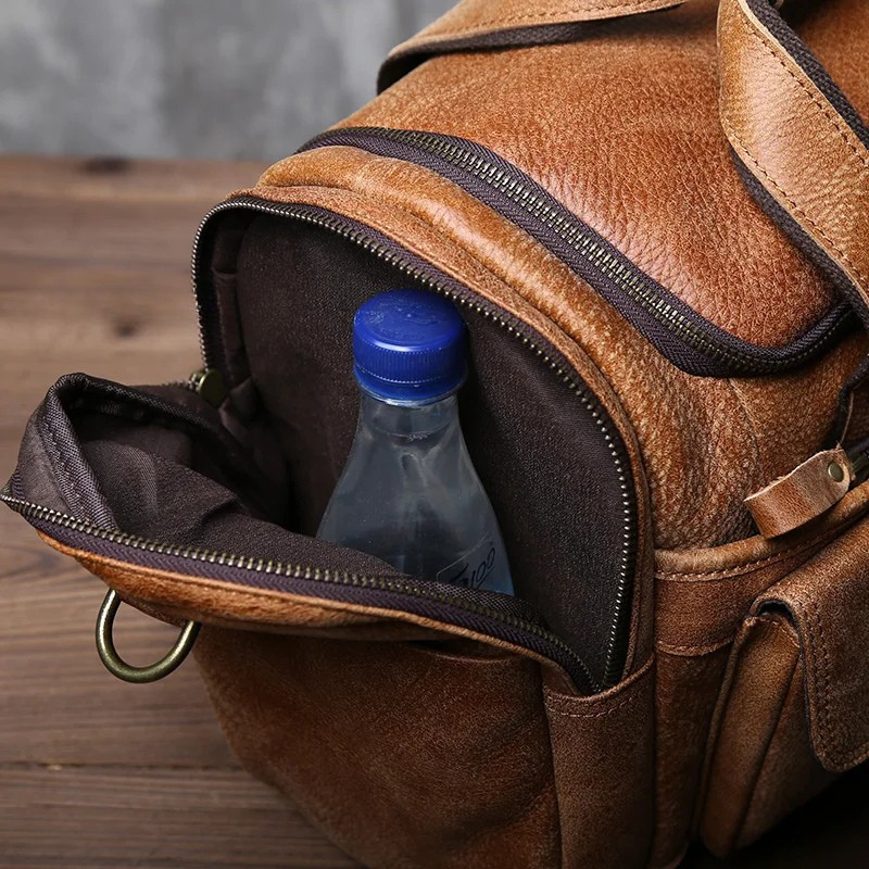 Rowan - Men's Classic Faux Leather Duffle Bag