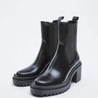 Rowan - Women's Classic Chelsea Boots with Chunky Heel