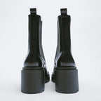 Rowan - Women's Classic Chelsea Boots with Chunky Heel