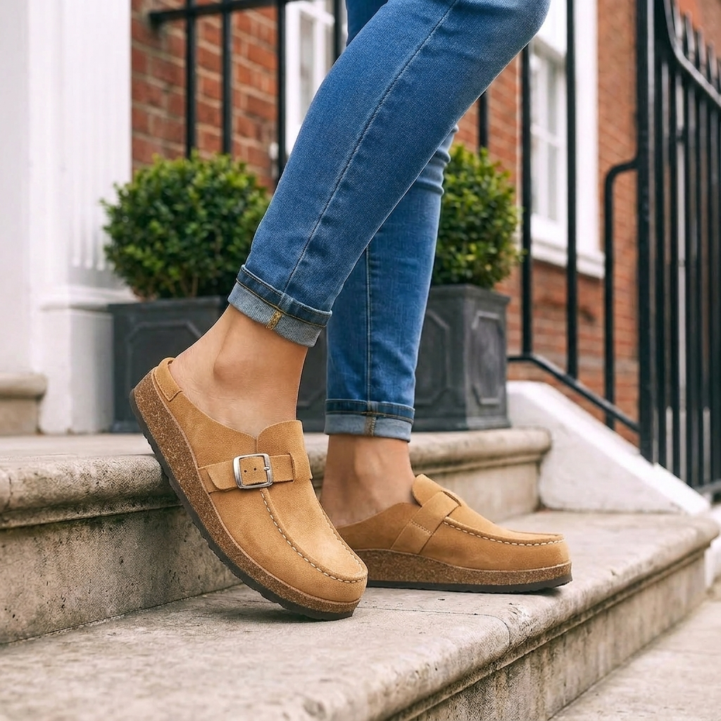 Rowan | Women's Classic Clogs with Buckle Detail