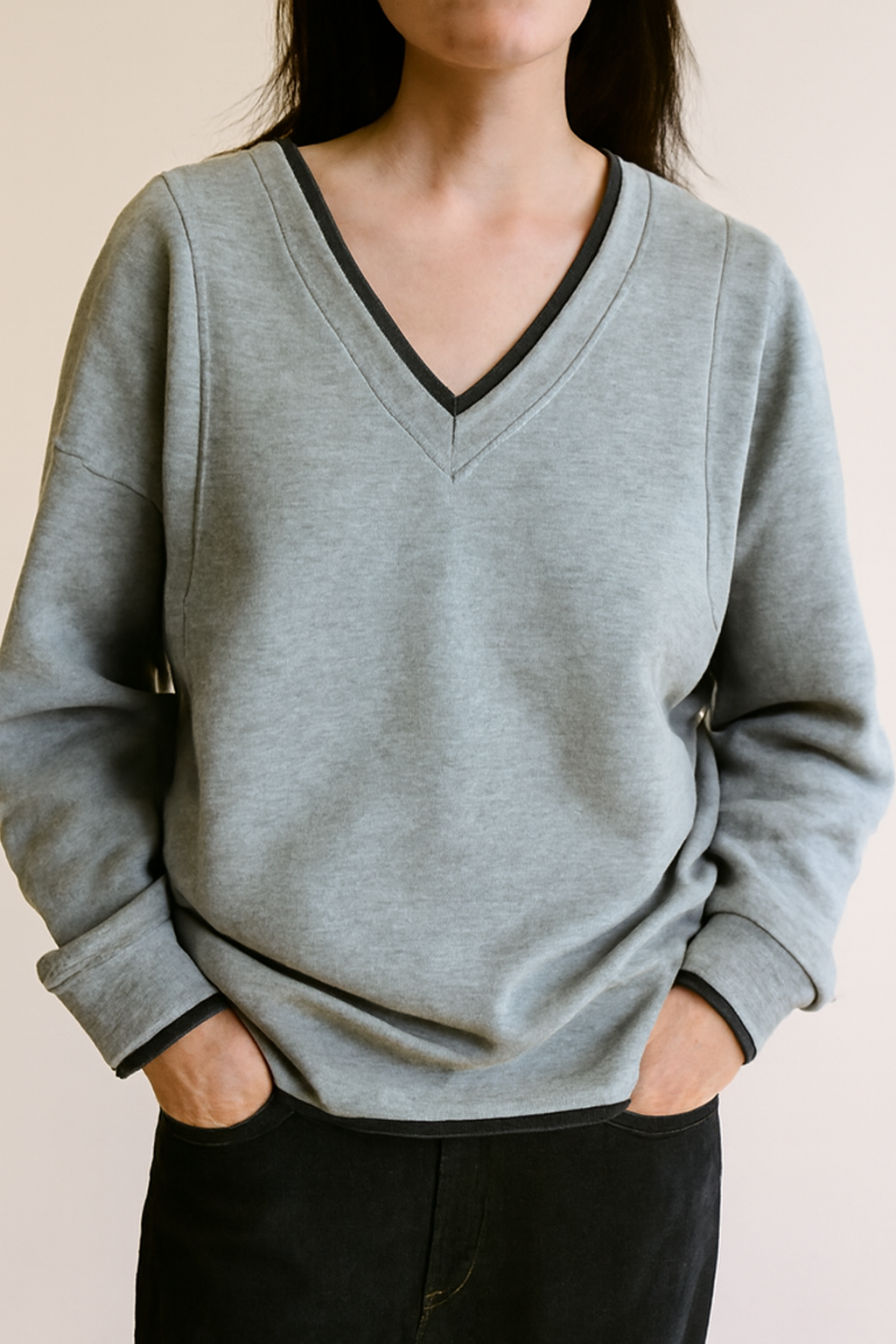 Sable - Women's Casual V-Neck Sweatshirt