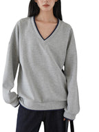 Sable - Women's Casual V-Neck Sweatshirt