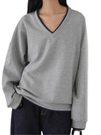 Sable - Women's Casual V-Neck Sweatshirt