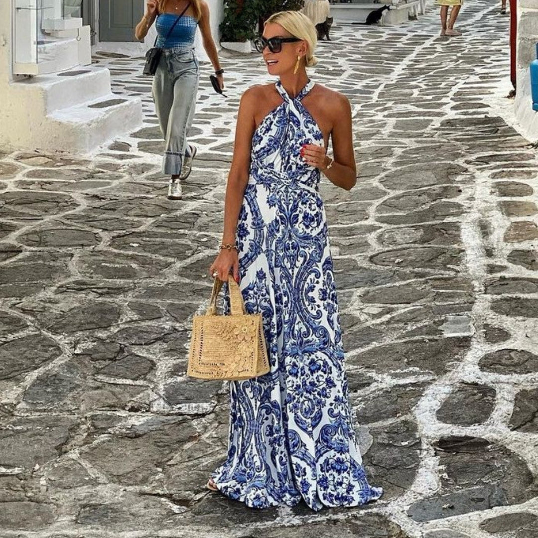 Celeste | Women's Elegant Halter Maxi Dress