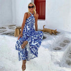 Celeste | Women's Elegant Halter Maxi Dress