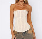 Sanne | Women's Strapless Corset Top
