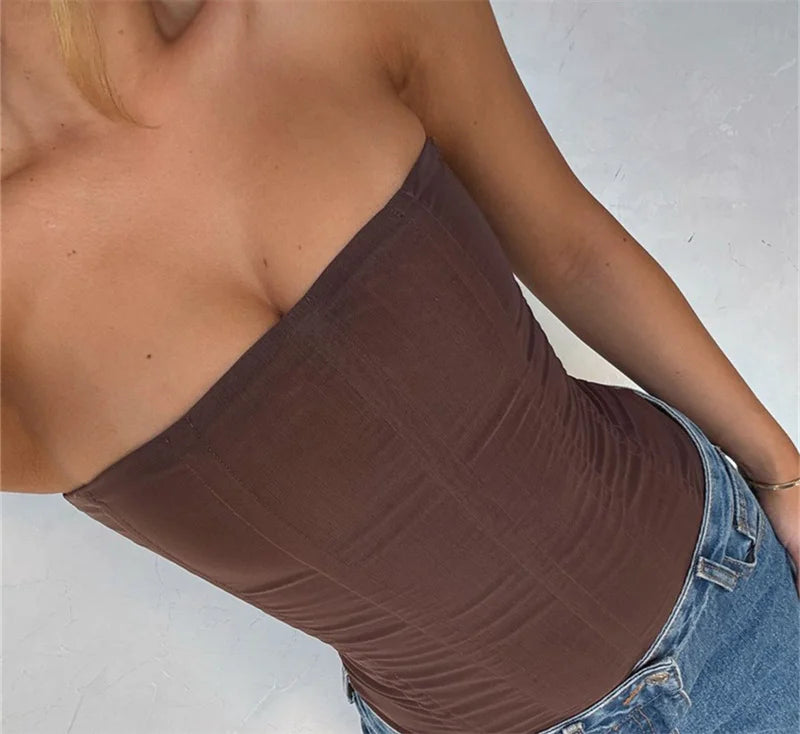 Sanne | Women's Strapless Corset Top