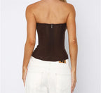 Sanne | Women's Strapless Corset Top