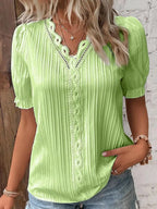 Selene | Women's Elegant Pleated Blouse