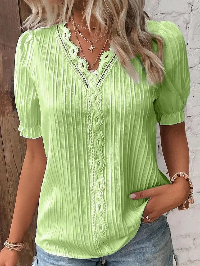 Selene | Women's Elegant Pleated Blouse