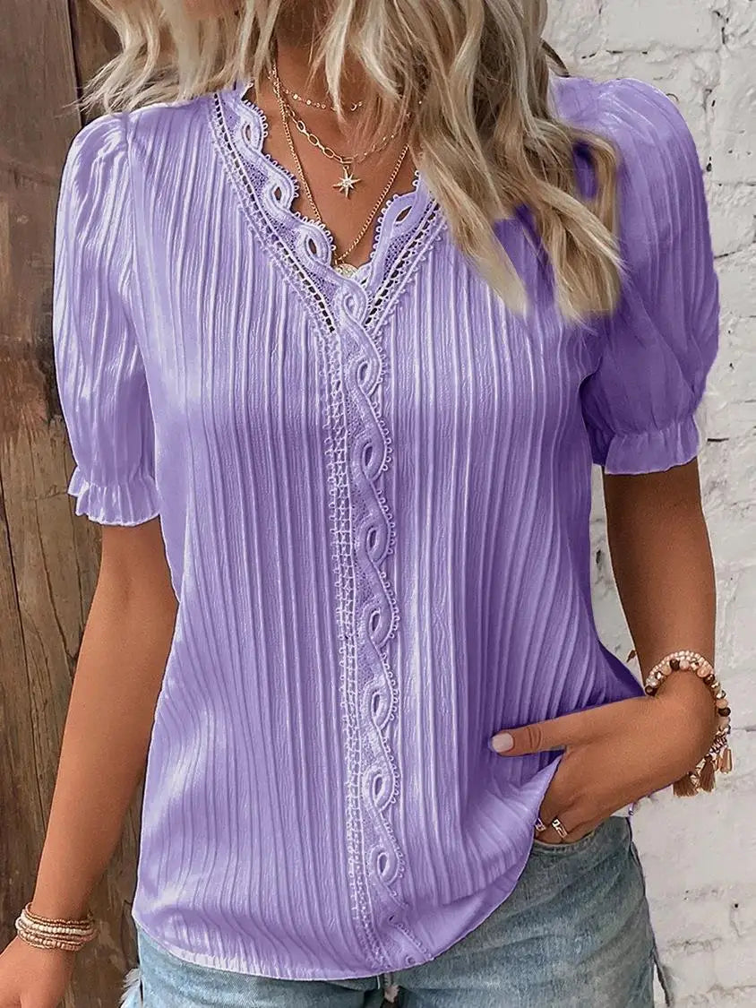 Selene | Women's Elegant Pleated Blouse