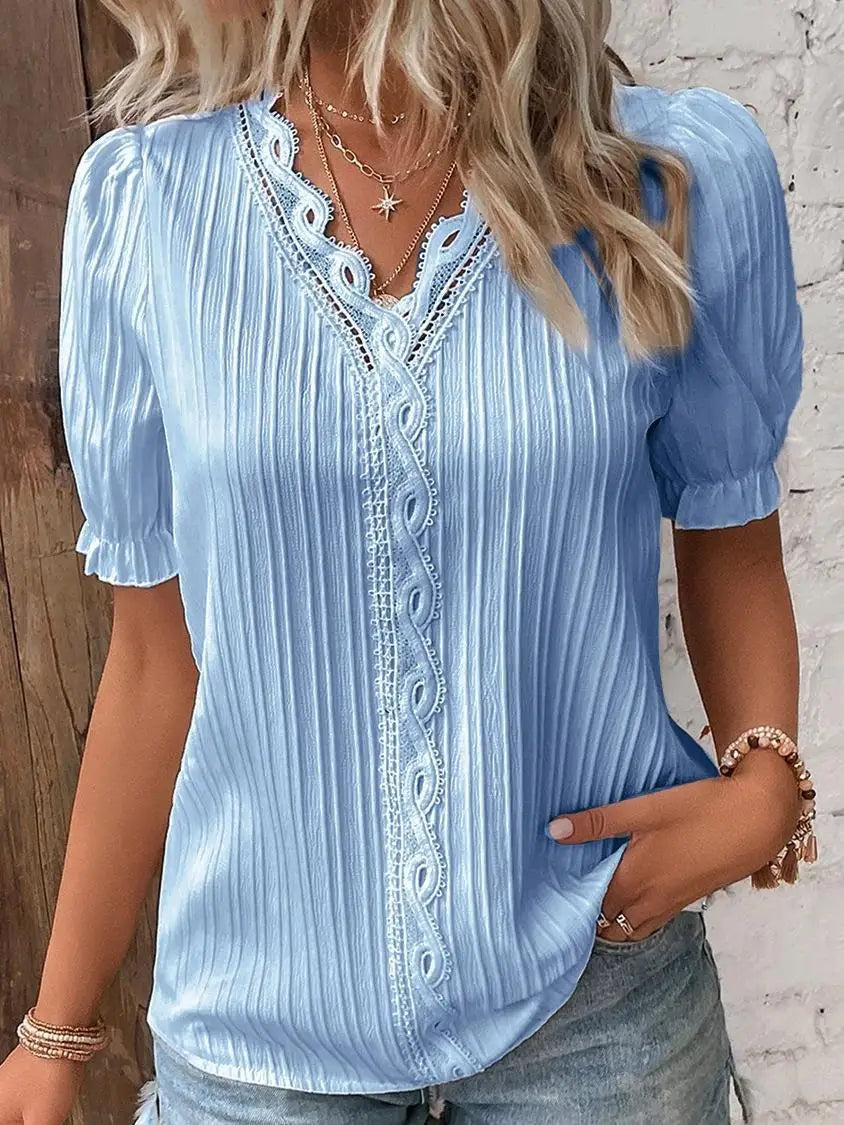 Selene | Women's Elegant Pleated Blouse