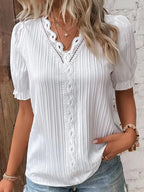 Selene | Women's Elegant Pleated Blouse