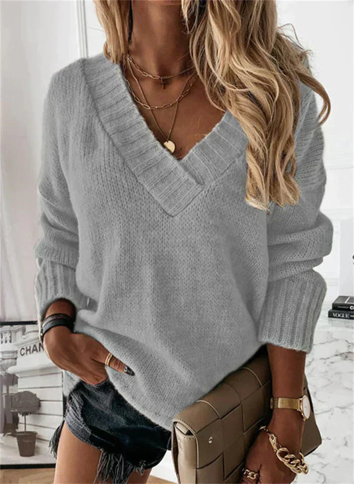 Seraphina | Women's Cozy V-Neck Sweater