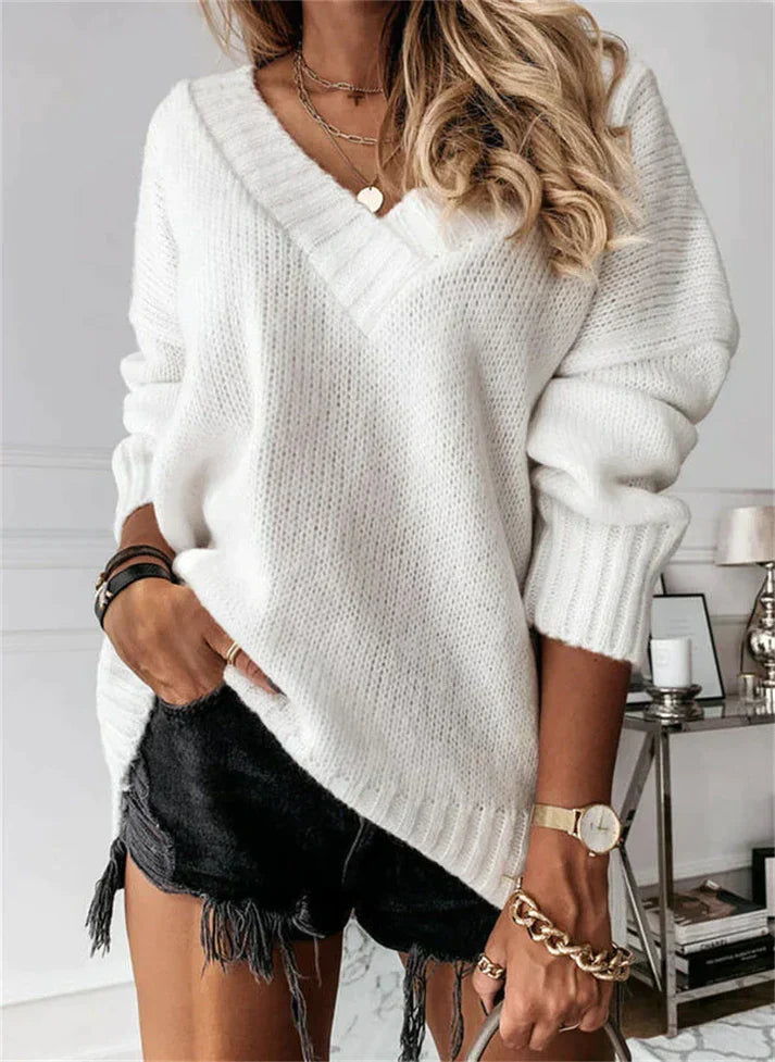 Seraphina | Women's Cozy V-Neck Sweater