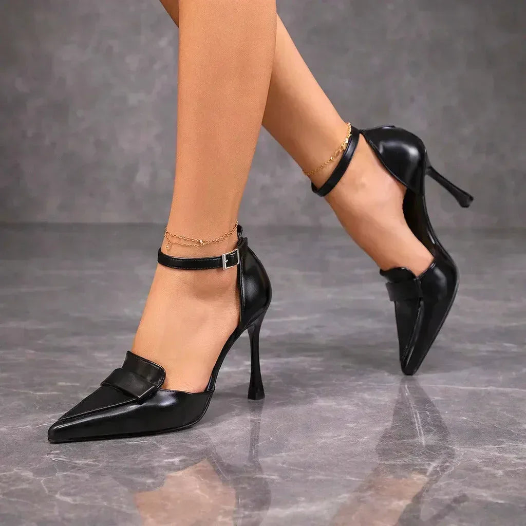 Seraphina - Women's Elegant Ankle Strap Stilettos