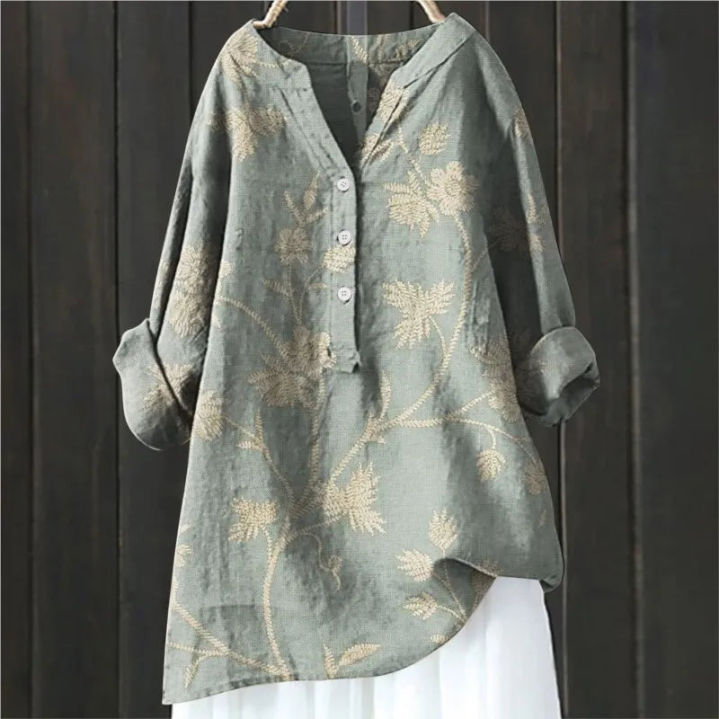 Seraphina | Women's Vintage Floral Blouse
