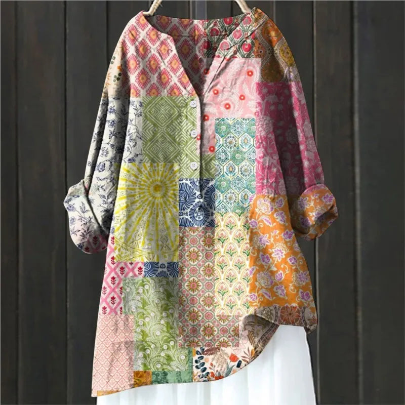 Seraphina | Women's Vintage Floral Blouse