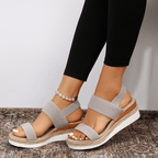 Seraphine | Women's Chic Platform Sandals with Ankle Strap