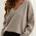 Sienna - Women's Cozy V-Neck Sweater