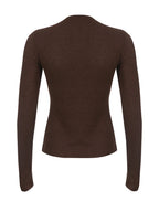 Sienna | Women's Ribbed Henley Shirt with Button Details