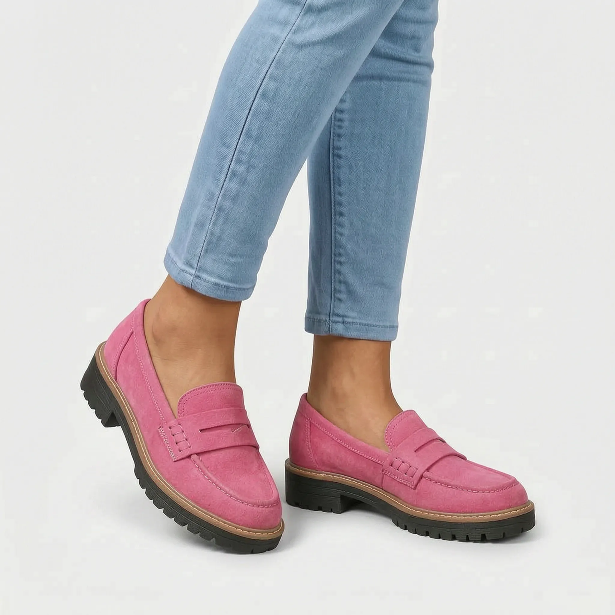 Solstride - Chunky Sole Slip On Loafer