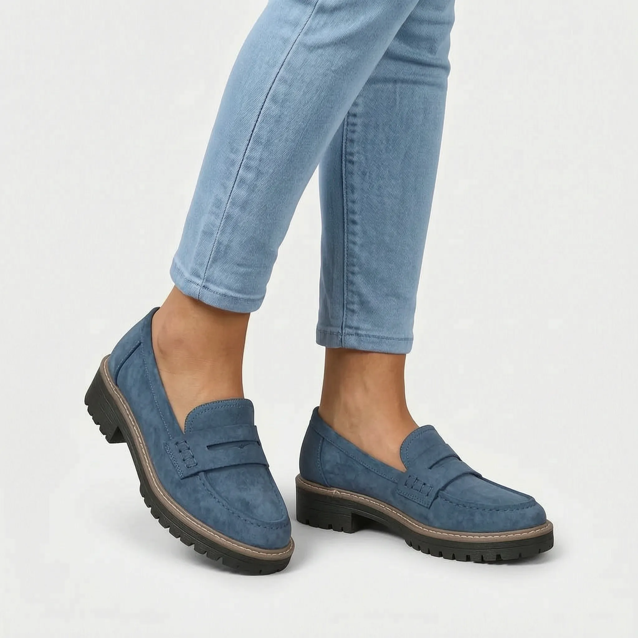 Solstride - Chunky Sole Slip On Loafer