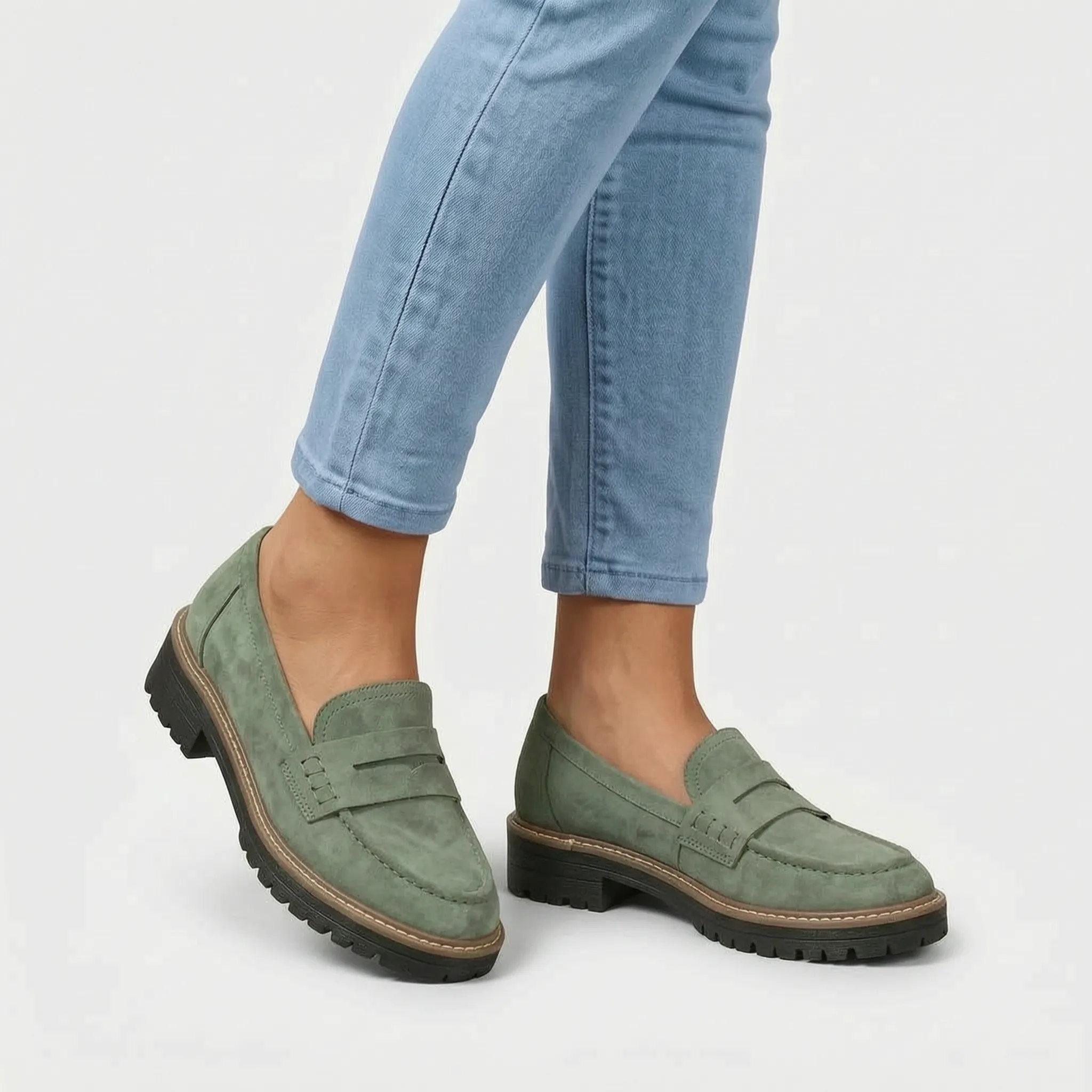 Solstride - Chunky Sole Slip On Loafer