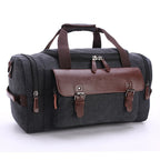 Soren - Men's Classic Duffle Bag with Faux Leather Trim