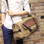 Soren - Men's Classic Duffle Bag with Faux Leather Trim