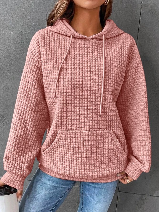 Soren | Women's Cozy Waffle Knit Hoodie