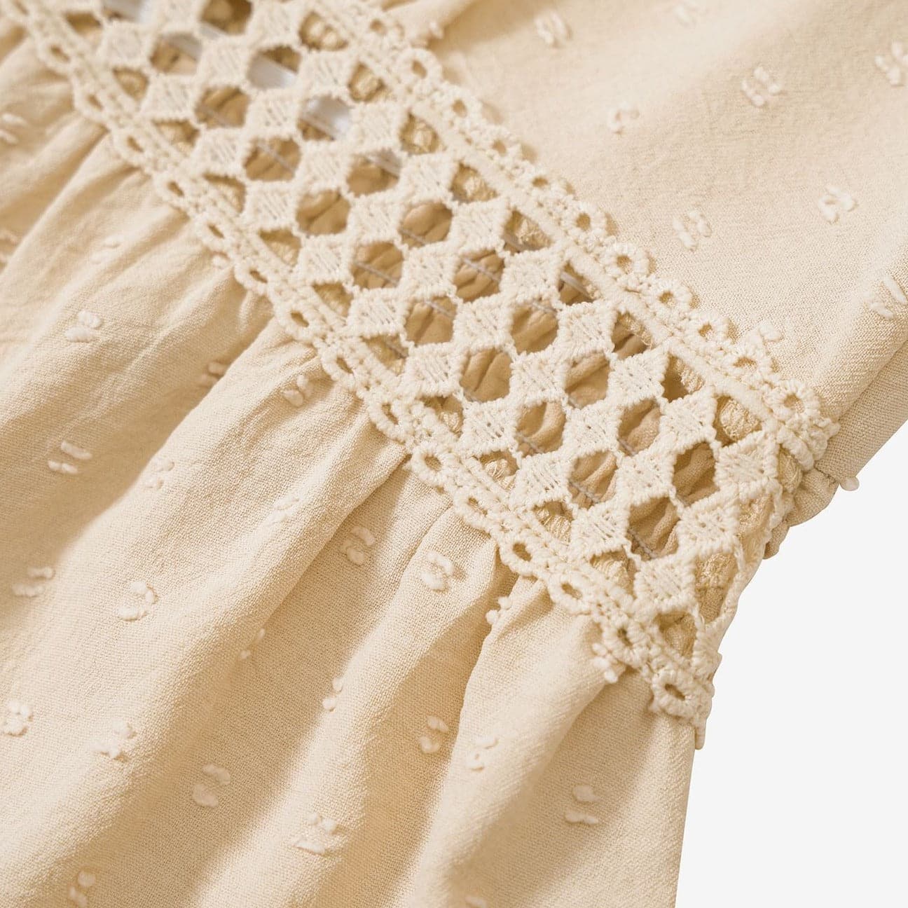 Sutton | Women's Elegant Midi Dress with Crochet Detail