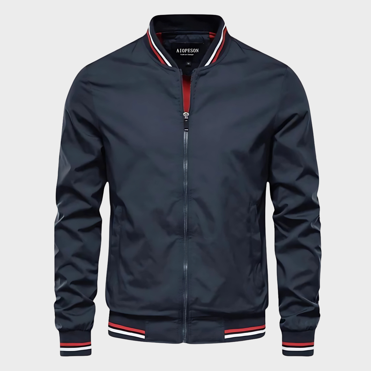 Jensen | Men's Classic Bomber Jacket with Contrast Trim