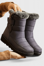 Sylvie - Women's Casual Waterproof Calf Boots with Faux Fur Lining